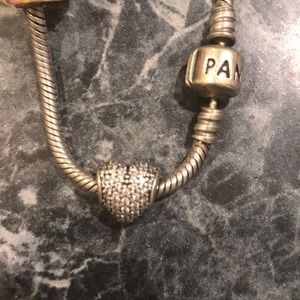 Heart Pandora charm